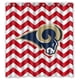 thumbnail image 1 of Cortina de ducha impecable de los St. Louis Rams, juego de cortina de baño con ganchos, tamaño 66 x 72 pulgadas, 1 of 3