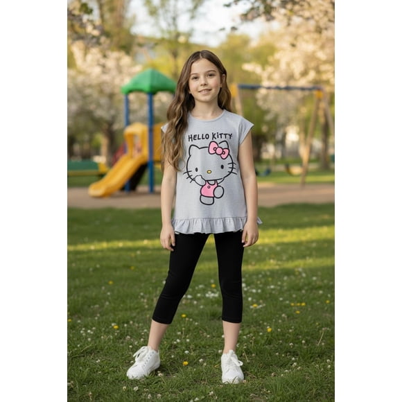 Conjunto Niña Hello Kitty gris 10