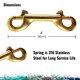 thumbnail image 4 of Abrazaderas de latón Aquatic Hunt 10 cm de doble extremo – Pack de 2, 4 of 6
