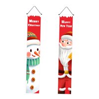 Bothyi - Banners De Navidad Al Aire Libre Cartel De Porche Cartel Colgante Banners Para Decoración De Pared Estilo B