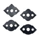thumbnail image 2 of 4x Router Corner Radius Jig Enrutamiento Esquinas Redondeadas Plantillas De Brocas Para Enrutador Negro, 2 of 5