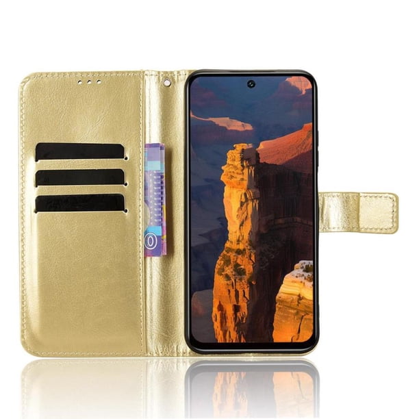 Funda tipo libro para Itel A95 5G, cartera todo‑en‑uno, funda multifuncional con tarjetero y correa de muñeca desmontable