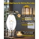 thumbnail image 5 of Bombillas Wax Warmer Sannalosses 15 W C7 de repuesto, 15 paquetes, 5 of 8