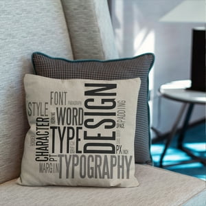 Hebra - Cojin Lino Look Urban 45X45 Letters