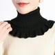 thumbnail image 3 of Stylish Hand-Knitted High Collar Detachable Dickey Collar for Women - Turtleneck Look!, 3 of 5