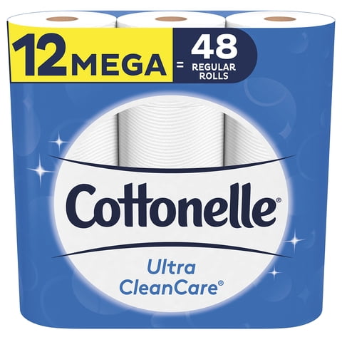 Papel Higiénico Cottonelle Ultra Cleancare Fuerte 12 Rollos