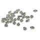 thumbnail image 4 of 30 Cuentas Espaciadoras De Metal De Flor De Loto De Yoga De Buda Ahuecadas De Plata Tibetana, 4 of 5