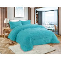 Angeles Del Hogar - Peludo Con Chiporro 1,5 Plazas Turquesa