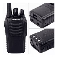 Leonimport - Pack 2 Radios Transmisor Walkie Talkie Baofeng 888S Color Negro