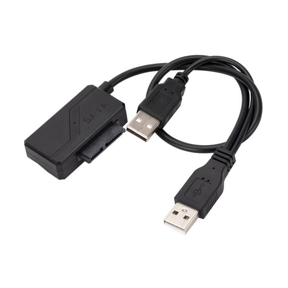 Cable USB 2.0 A SATA 7+6 De 13 Pines Para Portátil Cd-Rom Dvd-Rom Con Fuente De Alimentación