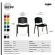 thumbnail image 3 of Silla Visita ISO PP Negro, 3 of 3