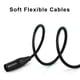 thumbnail image 4 of Cables XLR MIKIZ de 15 m, 2 paquetes de cables de micrófono balanceados de primera calidad, 4 of 7