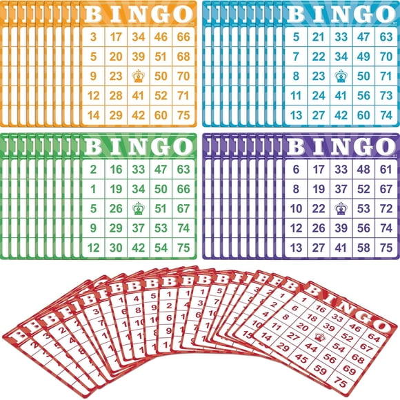 Cartones Bingo SpriteGru 100 Pack Reutilizables Multicolor