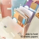 thumbnail image 3 of 4 Pockets Expanding File Organizer With Handle, Expandable File With Lable Organizer Fit For Student 9.4*12.2in A4 Letter Size Able To Hold 50 Sheets Paper Color Cute Purple Pink Blue Green White, 3 of 4