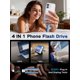 thumbnail image 2 of Memoria USB EATOP 256 GB para iPhone/Android Azul, 2 of 7