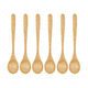 thumbnail image 1 of Set de 6 Cucharas de Bambú Multiuso Cocina Hogar 18 cm, 1 of 3