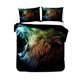 thumbnail image 1 of Lions Animal Gift 3 Quilt Duvet Cover Set Bed Linen 3-Piece Bedding Set, 1 of 5