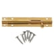 thumbnail image 5 of Puerta De Latón Deslizamiento Catch Lock Perno Pestillo Barril Inicio Puerta Seguridad 4.4in, 5 of 5