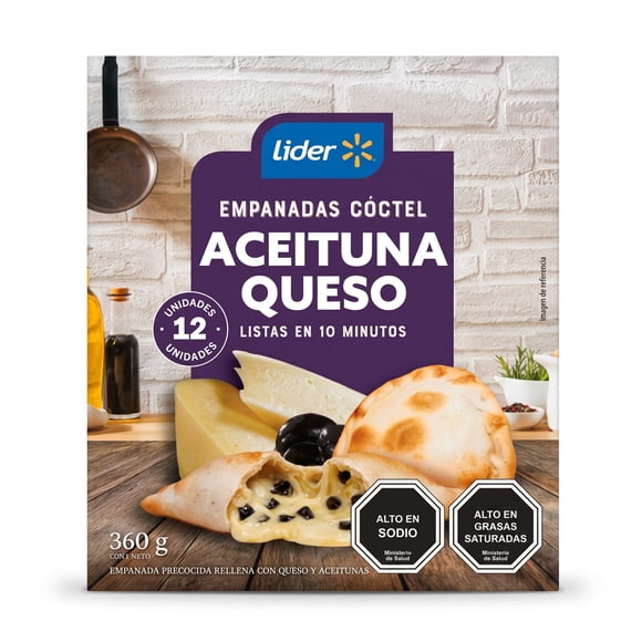 Empanada coctel aceituna queso, 12 un, 360 g