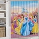 thumbnail image 5 of Princesa Disney-theme 4-Piece Shower Curtain Set with Rugs, Waterproof Bathroom Decor Set Includes Bath Mat, U-Shaped Rug, Toilet Lid Cover and Curtain with Hooks, 5 of 6