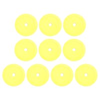 Ioensy - Marcadores De Puntos De Entrenamiento Antideslizantes De Conos Planos De 10 Piezas Para Boxeo, Béisbol, Fútbol, Amarillo