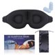 thumbnail image 1 of Antifaz para dormir, diseño del contorno de la cuenca del ojo en 3D, con tapones para los oídos y bolsa de viaje, blackout, suave y cómodo, apto para yoga o meditación, 1 of 6