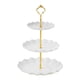 thumbnail image 4 of Soporte Para Tartas De 3 Niveles, Bandeja Para Servir Cosméticos, Restaurante, Cupcakes, Plato De Exhibición Blanco, 4 of 5