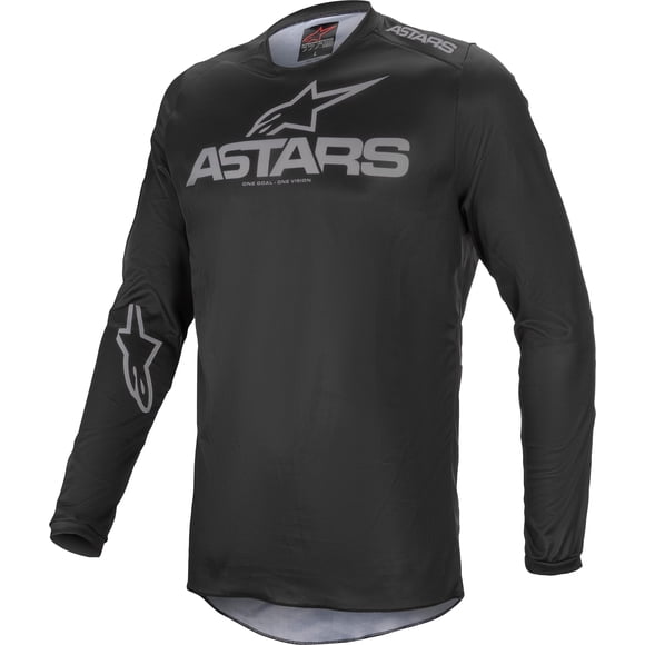 Jersey Alpinestars Fluid Graphite negro/gris oscuro talla M