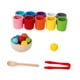 thumbnail image 5 of Juego De Reconocimiento De Colores Para Bebés Montessori Con Bolas En Vasos Para Niños, 5 of 5