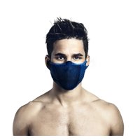 Naroo - Mascara Filtrante Lavable Sin Cuello F5S E7 - Negro/Azul