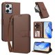 thumbnail image 2 of Funda con Billetera para [Xiaomi Redmi Note 12 Pro Plus 5G] con Bolsillo Zipper y Tarjetero Marrón, 2 of 6