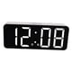 thumbnail image 2 of Despertador De Escritorio Reloj Digital LED Pantalla Grande Pantalla Negra Espejada, 2 of 5
