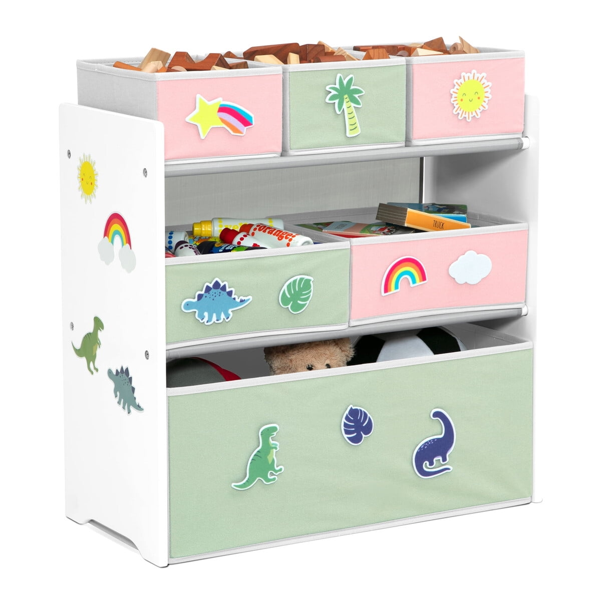 Organizador Juguetes Delta Children 6 Bins Parches Intercambiables