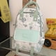 thumbnail image 1 of Cartoon Bunny Print Backpack, Kawaii Preppy Students Schoolbag, Casual Nylon Travel Laptop Shoulder Rucksack, 1 of 5
