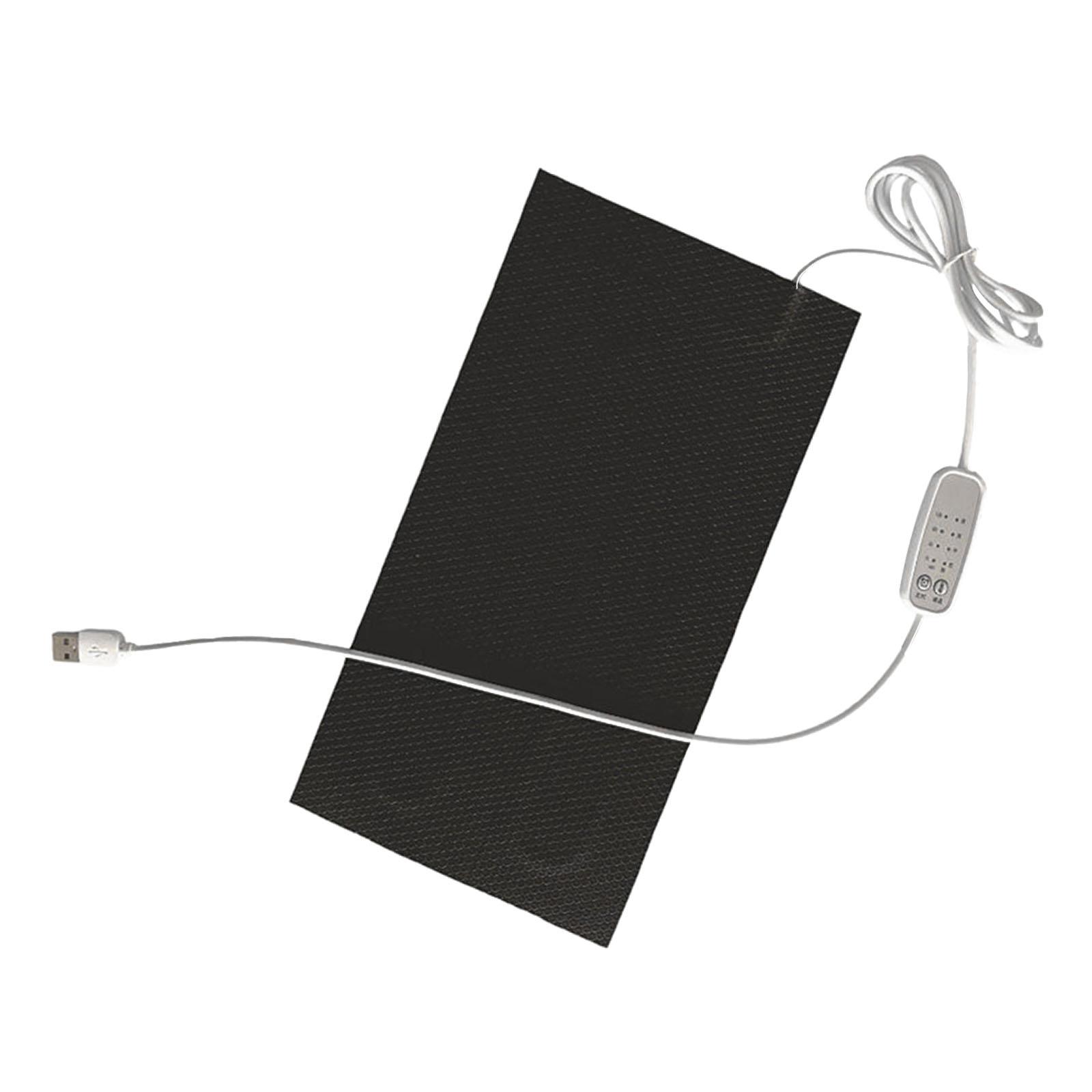 Magideal - Almohadilla Térmica Para Reptiles, Almohadilla Térmica Portátil, Tapete Térmico Para Terrarios Para Ranas, Animales Pequeños, Loros, Tortugas Y Pájaro 10X20 Cm