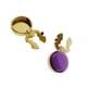 thumbnail image 5 of 2x Gemelos de Metal para Hombre, Decoraciones para Trajes, Camisas de , Decoración , 17,5 Mm de Diámetro, Cubiertas de Botones Clásicas P , Violeta, 5 of 5