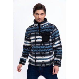 Likeshop - Polerón Peludo Étnico Otoño Invierno Chaqueta Hombre 6076