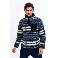 Likeshop - Polerón Peludo Étnico Otoño Invierno Chaqueta Hombre 6076