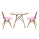 thumbnail image 1 of Comedor Blanco Con 2 Sillas Rosadas Eames, 1 of 3