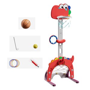 Magideal - Aro De Baloncesto, Juguete Al Aire Libre, Juego De Baloncesto, Juguete, Aro De Baloncesto Para Niños, Soporte De Baloncesto Para Niños Para El Fondo D Dinosaurio Actualizado