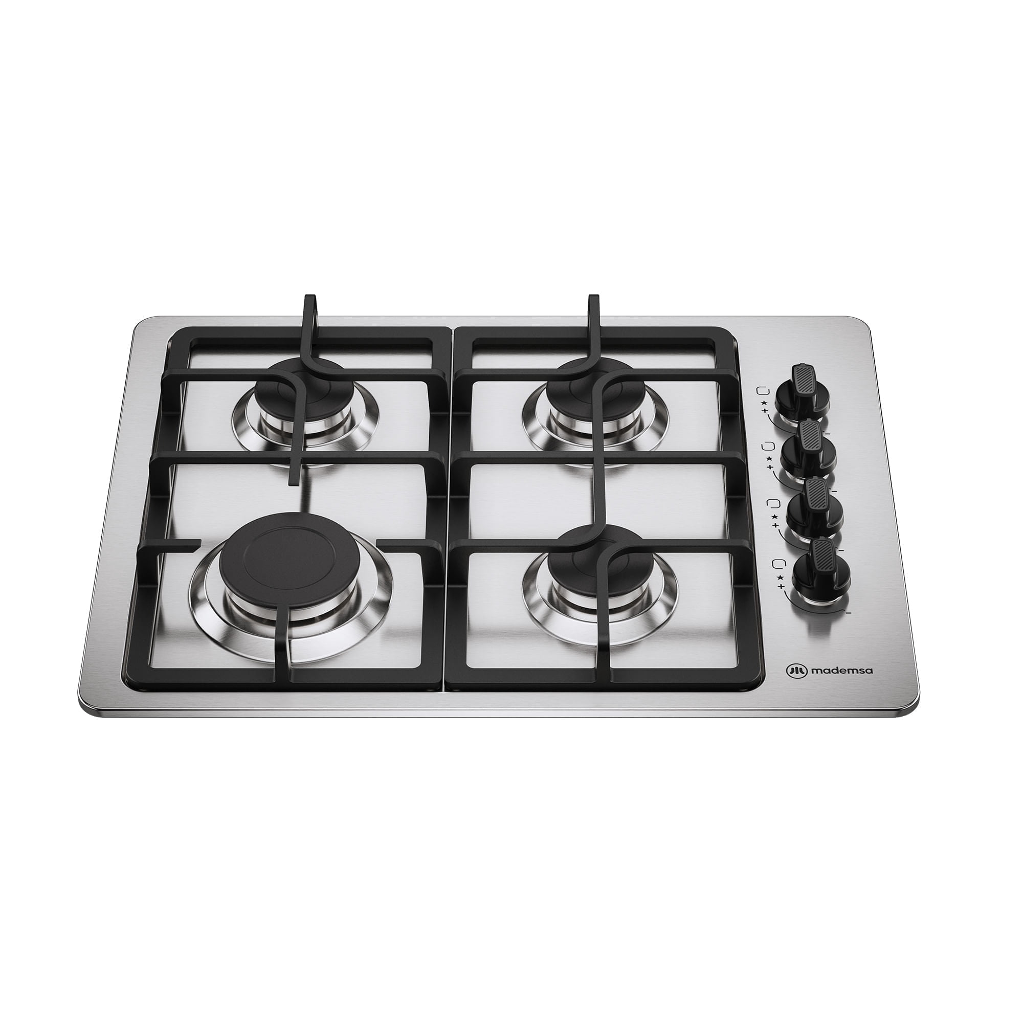 Mademsa - Encimera A Gas 4 Platos Encendido Automático Km4cx Inox
