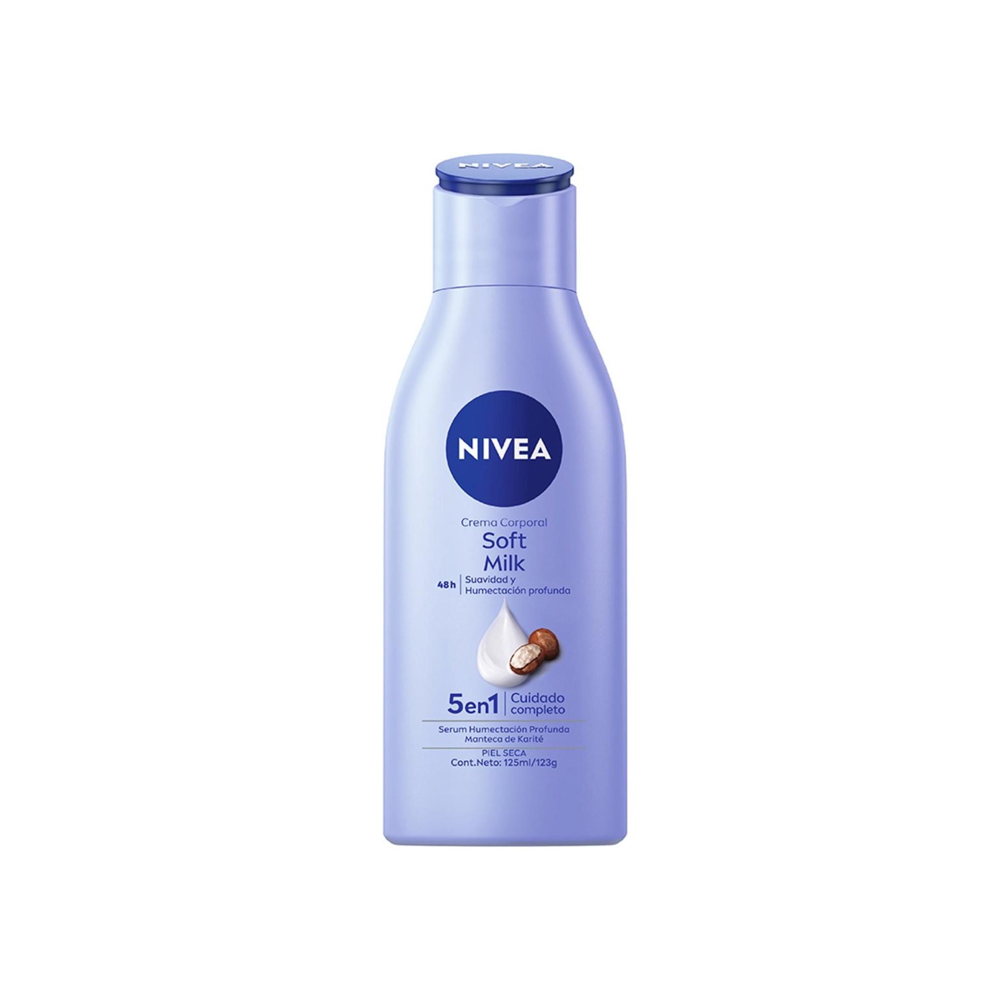 Nivea - Crema Corporal Soft Milk Piel Seca Botella.