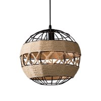 Ioensy - Lámpara Colgante Tejida Industrial Lámpara Colgante Con Forma Geométrica Clásica Estilo E