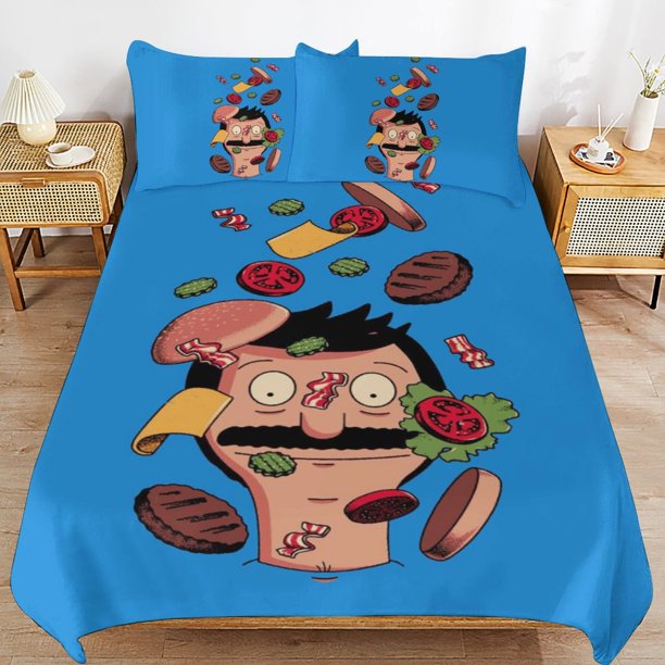 Bob's Burgers Duvet Cover Set 3 Piece Bedding Set Double Sided Printing Decorative Comforter Cover Set