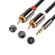 thumbnail image 1 of Cable De Audio Plug 3.5mm A 2 Rca 1 Metro, 1 of 4