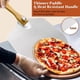 thumbnail image 2 of Pala de pizza de aluminio, espátula para pizza de 12 x 14 pulgadas con mango de madera plegable, pala de pizza de metal, pala giratoria para pizza para horno, accesorios para pizza casera, pan, pastel, 2 of 7