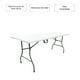 thumbnail image 4 of Mesa Plegable Camping 180 cm Blanca, 4 of 6