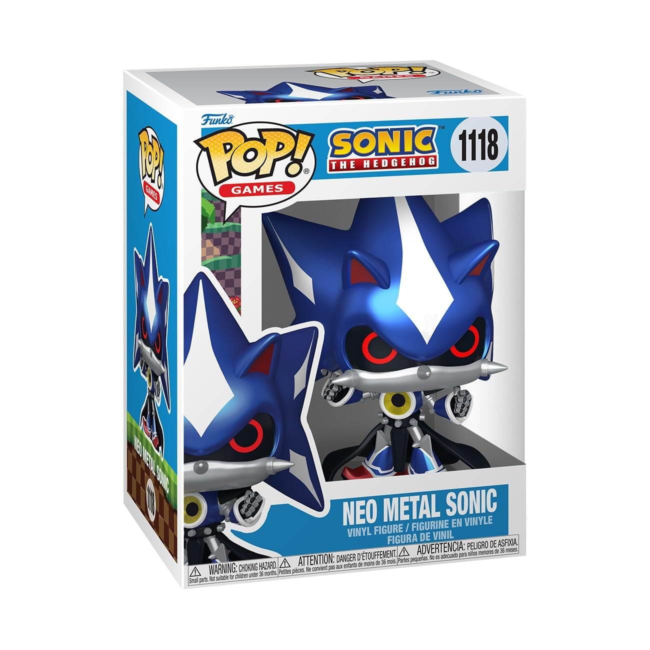 Figura De Vinilo Coleccionable Funko Pop! Juegos: Sonic Neo Metal