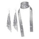 thumbnail image 5 of Lentejuelas De Metal Cuello Corbata Bufanda Borlas Largas Pendientes Colgantes Bohemia Para Ni?as Plata, 5 of 5