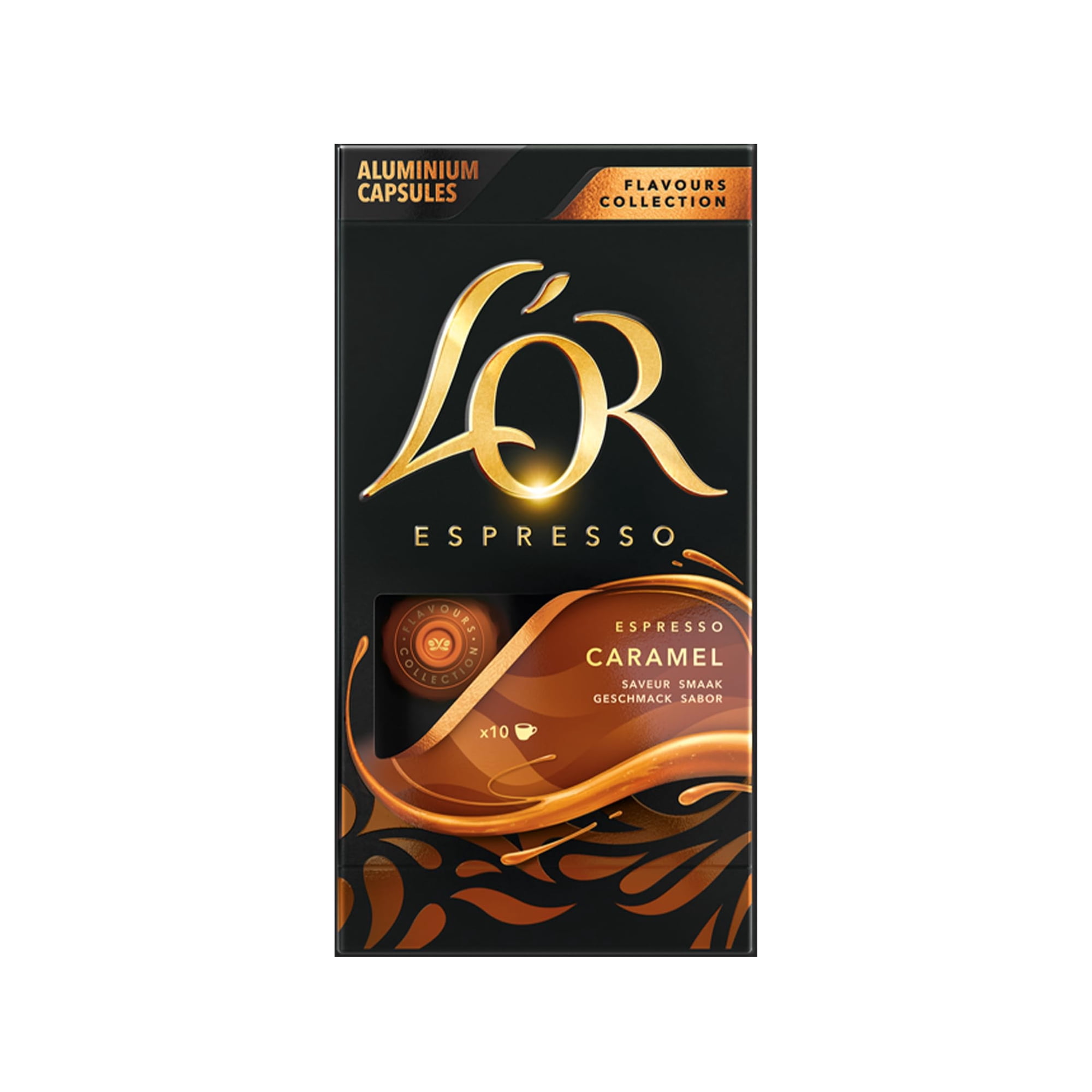 Cápsulas Espresso L'or Caramel, 10 Unidades, Compatibles Con Nespresso